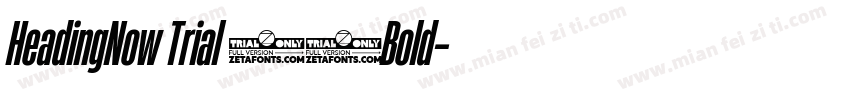 HeadingNow Trial 56Bold字体转换